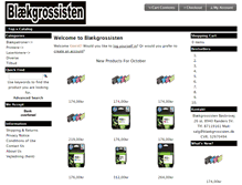 Tablet Screenshot of blaekgrossisten.dk